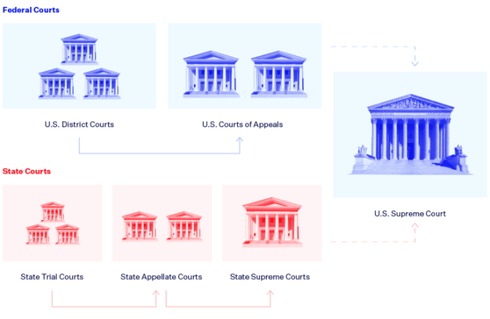 Double take dual court system answer