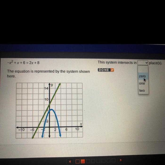 Solution system equations following